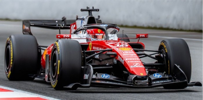 F1: Ferrari y Leclerc dominaron la mañana del viernes en Barcelona