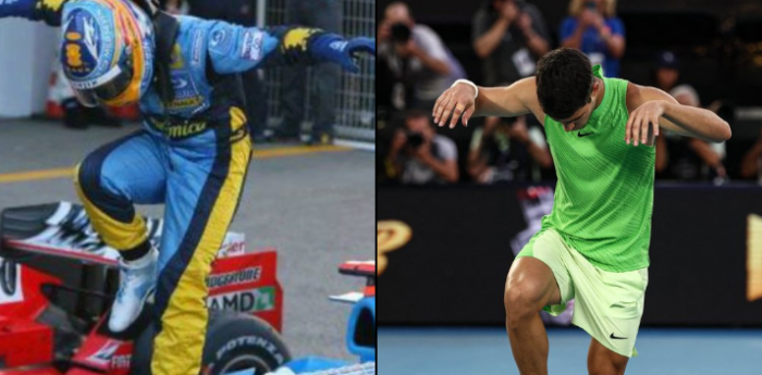 F1: el guiño de Alcaraz a Fernando Alonso tras ganarle a Zverev en el Australian Open