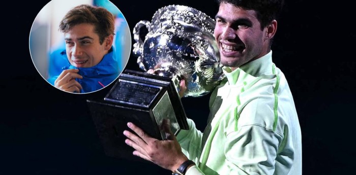 Franco Colapinto elogió a Carlos Alcaraz tras su consagración en el Australian Open