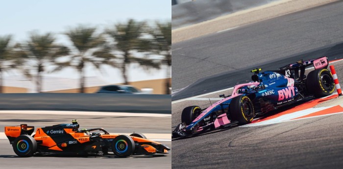 F1: Norris dominó la mañana del jueves en Bahréin, con Colapinto en el P7