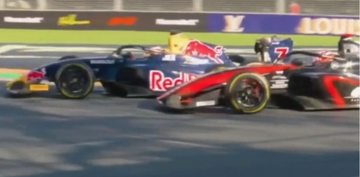 F3: el sobrepaso de Colnaghi a Del Pino en el GP de Australia