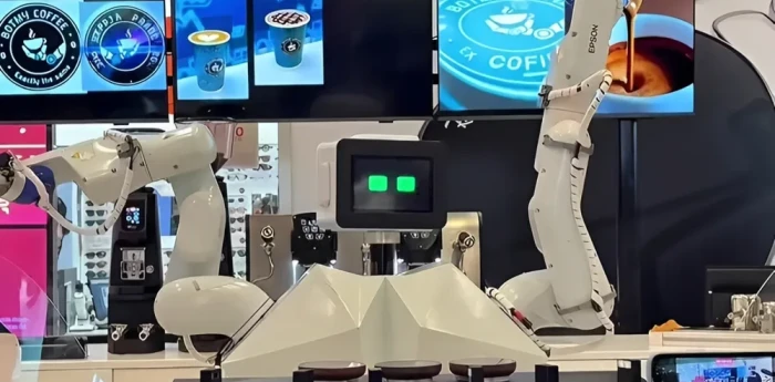 Una cafetería atendida por un robot llegó a un shopping de Buenos Aires: ¿hace mejor café que un humano?