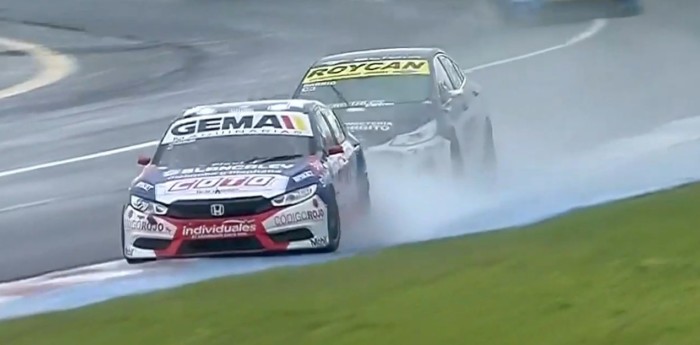 TN APAT: ¡A fondo! Chapur se animó a todo con una maniobra espectacular en pista mojada en Rosario