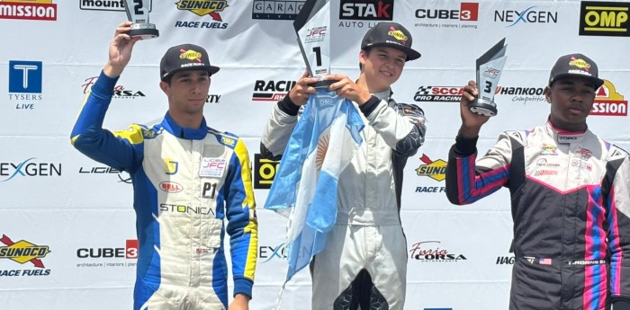 F4 Ligier USA: Lázaro Bainotti ganó en Nueva Orleans y logró un récord histórico