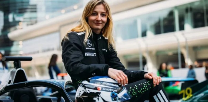 Doriane Pin hizo historia en su primer test a bordo de un F1 con Mercedes