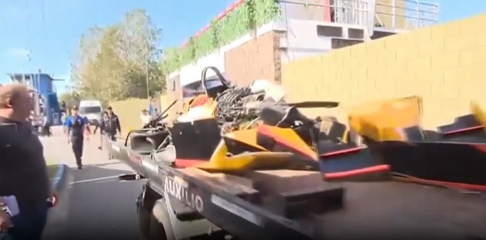 Irreconocible: así quedó el auto de Galeano después de su fortísimo accidente en La Plata