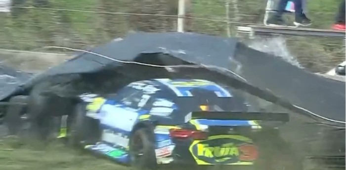 TC: fortísimo despiste de Norberto Fontana en el inicio de la carrera en Paraná