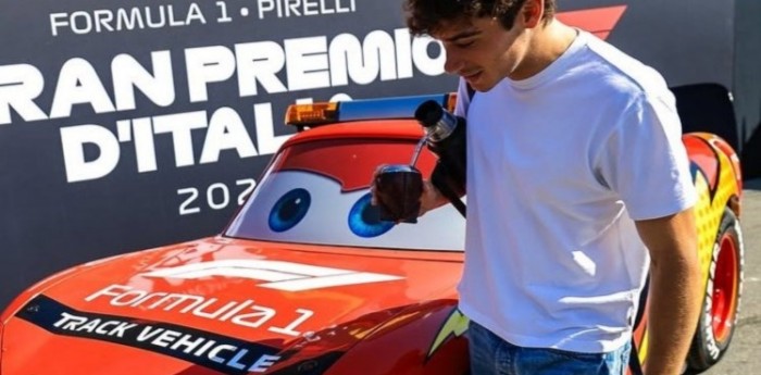 F1: el divertido encuentro entre Colapinto y el Rayo McQueen en Monza