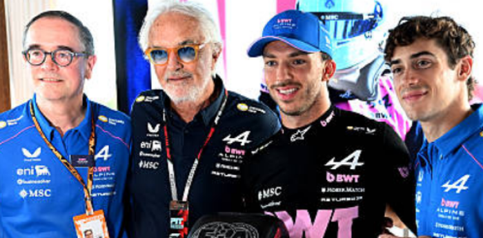 Briatore celebró la pole de Gasly y el gran resultado de Colapinto en el GP de Italia de F1