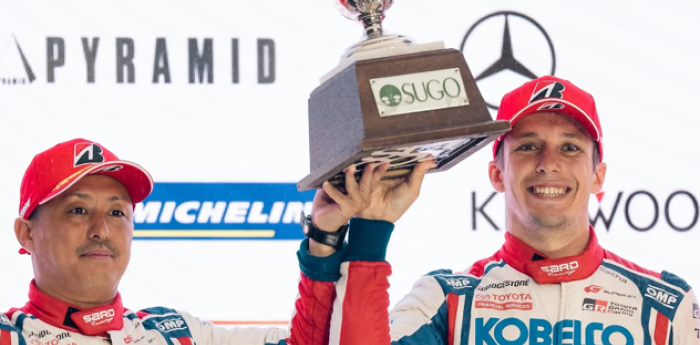 Sacha Fenestraz finalizó 2do en Sugo y logró su primer podio de la temporada en Súper GT