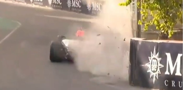 Arvid Lindblad provocó la primera bandera roja de la F1 en el GP de Azerbaiyán