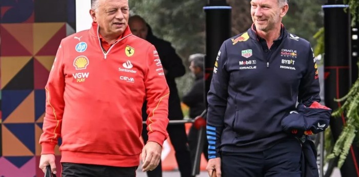 Vasseur apuntó contra Horner por su deseo de dirigir Ferrari: “Sabemos que...”