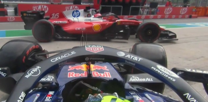 El casi choque entre Leclerc y Hadjar en la FP2 del GP de Malasia