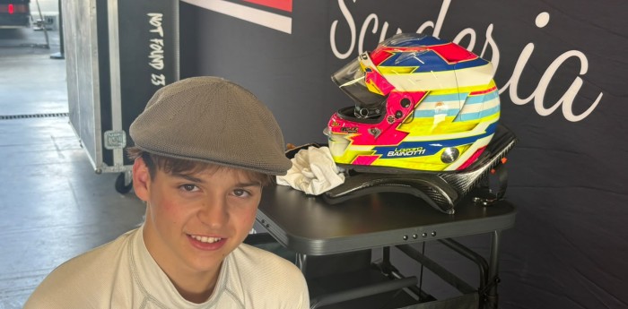 Lázaro Bainotti probó un auto de la Fórmula 4 Italiana en Cremona