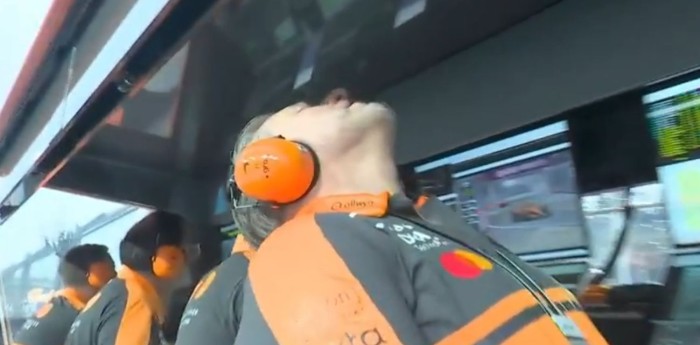 Desolación total en McLaren tras el choque entre Norris y Piastri en la Sprint de F1 en Singapur