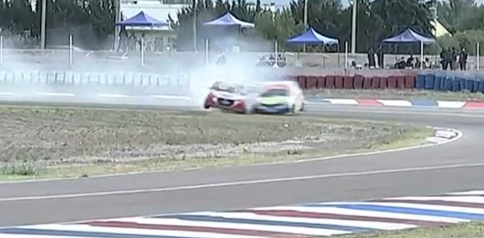 Fuerte accidente entre Iansa y Marchesín en el primer entrenamiento de la Clase 2 del TN APAT