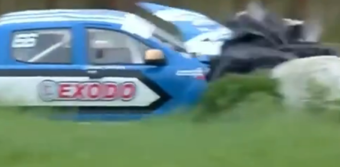 Fuerte despiste de Tadei en el segundo ensayo del TC Pick Up en La Plata