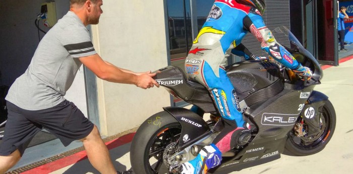 Moto2: Kalex prueba la moto con motor Triumph con Alex Márquez