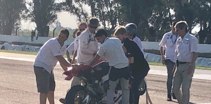 Impactante accidente en el Superbike Argentino en Río Cuarto 