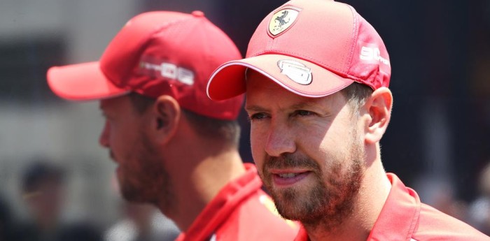 La calentura de Vettel tras el fallo